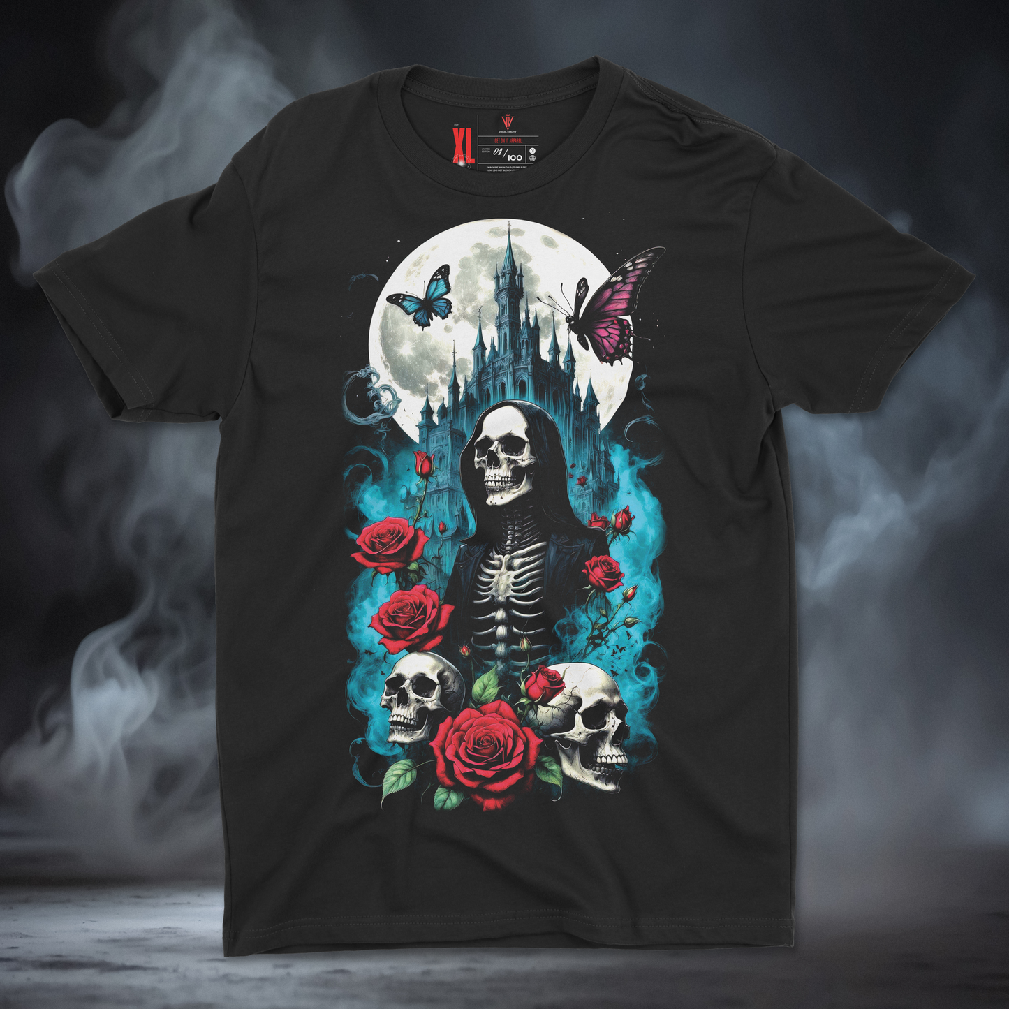 Butterfly Castle (Skull & Roses)