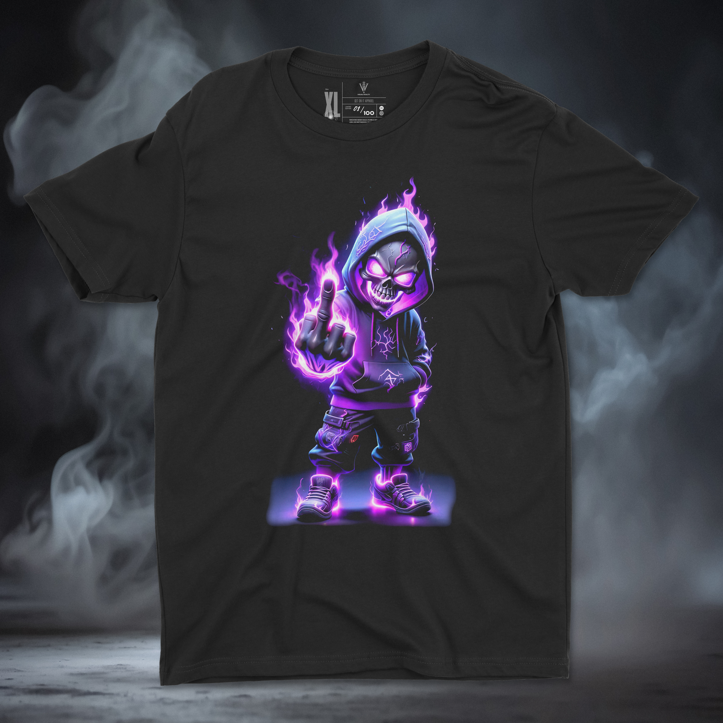 Middle Finger (Skull Glow)