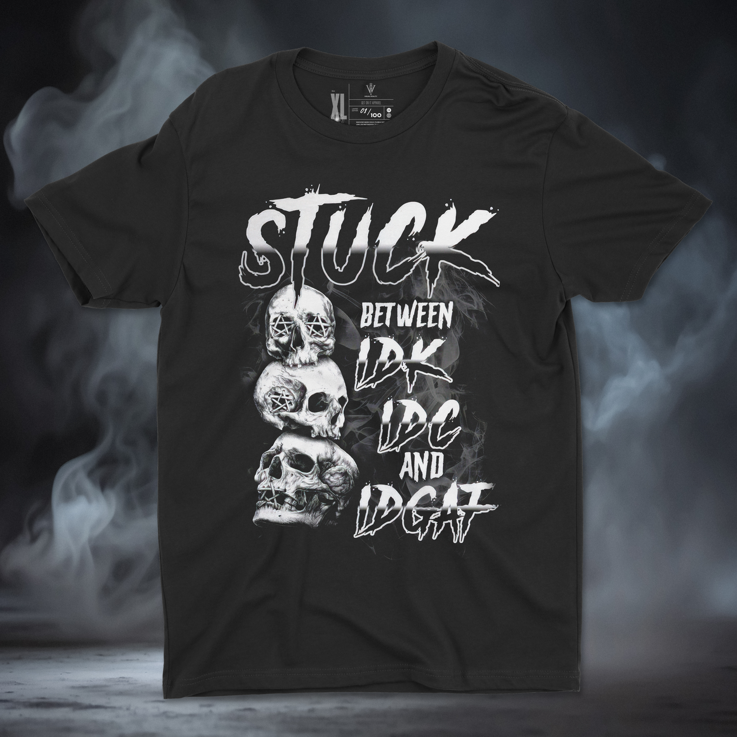Stuck Between IDK (Grayscale)